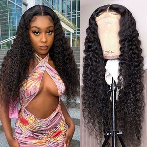 Dhgate Deep Wave Closure Brazilian Peruvian Malaysia Indian Deepwave Swiss Lace Closures Free Part Lace Closur 130% Density