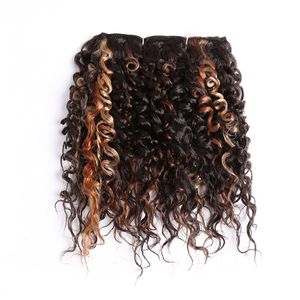 Crochet 1 unids/pack 10 pulgadas rizado tejido de pelo sintético tramas de pelo cosido en extensiones de cabello