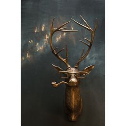 Tête de cerf Décoration murale - Résine Vintage Wall Art Sculptures Faux Exquis Animal Head Wall Mount Décoratif Vivid Stag Head Stat 220211