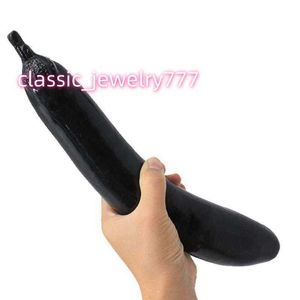 Delove PVC gode jouets sensuels gros godes aubergine légumes Masturbation bâton pénis vagin sexe pour Masturbation féminine