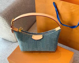 Denim bleu femmes sacs à main de créateur nouvelles collines mode 2024 tendance haute qualité dames fourre-tout Vintage pochette