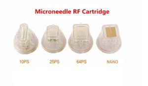 Cartouche dorée jetable Fractional RF Microneedle 10/25/64/nano Pin Head Microneedling Micro Needle Machine Cartouches Conseils Skin Lifting Anti Vergetures