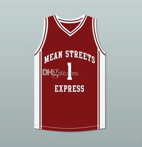Derrick Rose 1 Mean Streets Express Retro Classic Baloncesto Jersey Hombre Cosido Número personalizado y nombre Jerseys