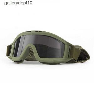 Lunettes tactiques de criquet pèlerin équipées de lunettes de protection pour ventilateur de l'armée masculine lunettes de moto lunettes de ski de fond