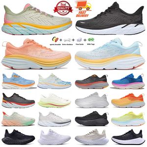 Chaussures de course pour hommes femmes Bondi 8 Clifton 9 baskets de créateur triple noir blanc Summer Song Coastal Sky Cyclamen hommes femmes baskets de sports de plein air taille 36-45