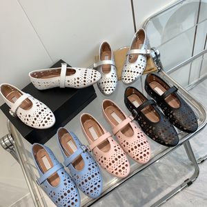 desigenr chaussures ballerines en peau d'agneau chaussures japonaises ballerines en résille chaussures semelle en caoutchouc cuir véritable avec boîte 545