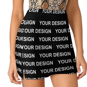 Conception personnalisée jupe sur mesure votre Image rue mode jupes décontractées femmes Vintage mini jupe imprimer bas cadeau d'anniversaire 240117