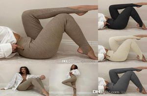 Design Fitness Yoga Tenues Femme Leggings Mode Slim Mince Taille Haute Étape Sports Gym Casual Pit Bar Crayon Pantalon 2022 Nouveau Ar4251332