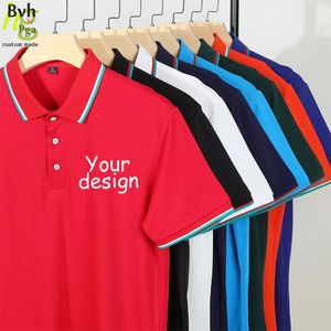 DesignDIY Polo de manga corta Camisas personalizadas de negocios para hombres y mujeres Camisas de publicidad de trabajo casual 220609