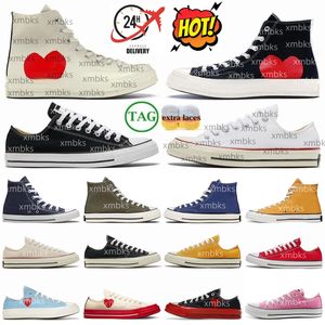 Designer des années 1970 All Sneaker 1970 Chuck Star Baskets Taylor 70 Classic Toile Casual Chaussures Plateforme Amour Noir Hommes Hommes Femmes Chaussure Blanc CDG Yeux Midsole Jam Triple