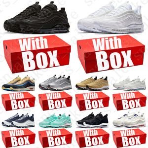 With Box running shoes for men women shoe Triple Black White Gold Silver Bullet mens womens trainers sneakers runners
