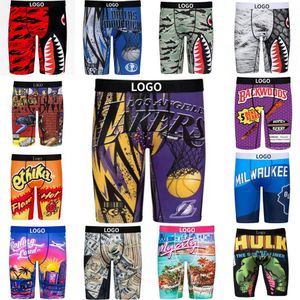 Diseñador 3XL Ropa interior para hombre Calzoncillos Ropa de marca Pantalones cortos Deportes Transpirable Impreso Boxers Calzoncillos con paquete Tallas grandes