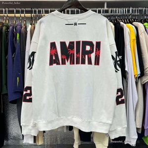 Designer Amirs Sweat à capuche Mode Streetwear Automne Hiver Nouveau produit Amirs 22 Football Cocotier Lâche Casual Pull à col rond 3364
