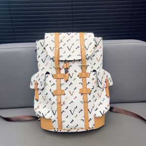 Designer Sac à dos Christopher Rucksack Homme Sacs à bandoulière Lettre classique Ordinateur Sac à main Patchwork Cartables Voyage Totes Back Pack