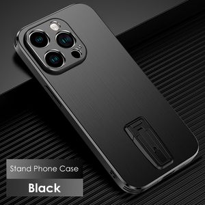 Sac de designer support en aluminium étui de téléphone pour iPhone 14 13 Pro Max Plus protection de lentille en métal cadre en TPU support de dessin couverture antichoc