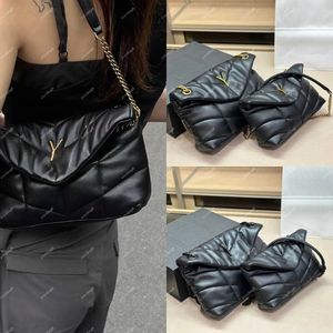 Bolso de diseñador LouLou Puffer forma bolso de lujo mujer de alta calidad acolchado crossbody monedero negro cadena sobre bolsa bolsos de lujo bolsos