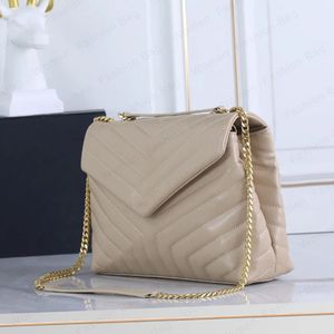Bolso de diseñador Mini bolso Loulou, bolso de hombro, bolso cruzado de cuero de vaca, billetera de diseñador para mujer con caja de regalo