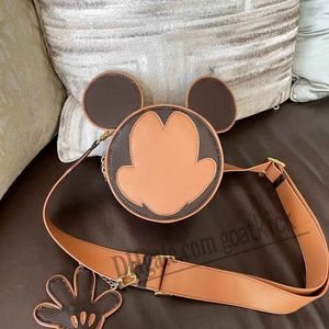 Sac de créateur Souris Messenger avec pendentif Vieux Décor Recommandé Mode Femmes Bandoulière Lsmiley Visage Gâteau Rond Mignon et Polyvalent Cross Body