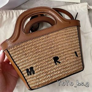 Bolso de diseñador Tejido de paja Mini Tropicalia Micro Rafias Bolsos de hombro para mujer Playa de verano Bolso de lujo Bolso cruzado Totes para hombre Embrague Viaje Ratán