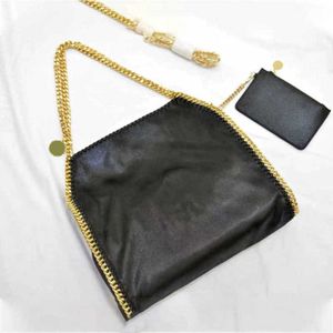 Bolso de diseñador Bolso de cadena de hombro para mujer Bolso de cadena negro de pieza versátil Bolso de lujo de moda hermosa con 230420