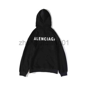 Diseñador Balancaigas Sudadera con capucha Lujo Otoño e Invierno Moda suelta para hombre y para mujer Negro de gran tamaño Vintage BB Paris Balenciga Suéter