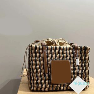 Bolsos de playa de diseñador Bolsos de diseñador de verano para mujer Bolsos de lujo Cesta de paja Tote Bolso de hombro Bolso de cuero Diseñador Crossbody Bolsos de playa 230318