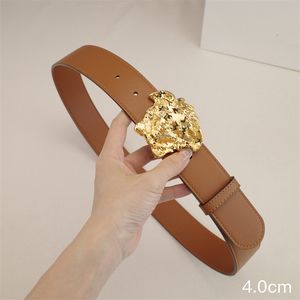 Cinturón de diseñador para hombres Ceinture Cabellado de cuero de lujo Fashion Fashion Nice Wistand Classic Ancho 4.0cm