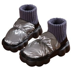 Botas de diseñador Otoño Invierno para mujer mantener el calor para calcetín mujeres punta redonda botines hombres damas marca corta mujer tamaño 36-41