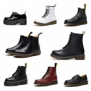 Designer-Stiefel Doc Martens Dr. Martins Männer Frauen Marten High Leder Winter Schnee Booties Oxford Bottom Ankle Schuhe schwarz weiße Stiefel hohe Qualität