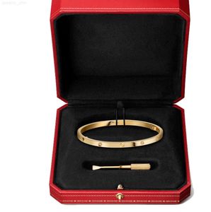 bracelet de créateur bracelet avec tournevis 6 bracelets de diamant femme 3.65mm or rose platine clou amour vis bracelets pour femmes accessoires bijoux de luxe cadeau