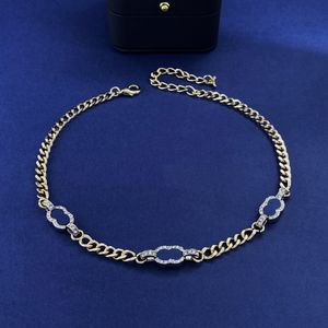 Colliers de marque de créateurs femmes chaîne Double lettre mode bracelet à breloques bijoux cadeau pendentif colliers