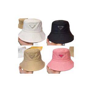 Chapeaux de chapeau de seau de concepteur pour femmes chapeaux à large bord couleur unie tendance de la mode respirant conception simple jeune chapeau d'été mignon 7 couleurs très belle