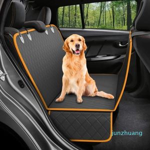 Designer -Carrier Dog Car Seat Cover 100% impermeable Pet Dog Carriers Estera de viaje Hamaca para perros pequeños, medianos y grandes Asiento trasero del coche Almohadilla de seguridad