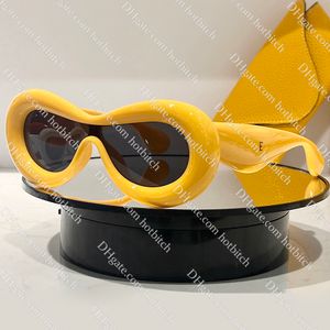 Diseñador Cat Eye Gafas de sol para mujeres Hombres de lujo Gafas de sol inflables polarizadas Moda al aire libre Gafas de sol Carta de alta calidad Anteojos