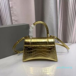 Diseñador: bolso clásico de moda con asa, bolsos de mano para mujer, bolsos de mensajero de cuero genuino para mujer, bolso de mano de cocodrilo