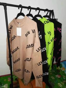 Diseñador clásico suéter ropa para hombre Con todas las letras suéter moda Estampado de animales casual Otoño Invierno jersey Hombres mujeres Cuello redondo Suéteres S-XXL # BA661
