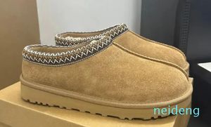 Diseñador Clásico Ultra Mini Botas Plataforma de nieve Mujeres Hombres Piel Piel de oveja Tasman Tazz Castaño Arena Mostaza Semilla Beige Driftwood Australiano Invierno