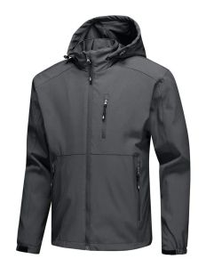 Diseñador Clásico A prueba de viento e impermeable Alta calidad Casual Chaquetas para hombre Marca Moda Fleece Ski Down Snow Soft Shell Abrigos Negro Gris Azul