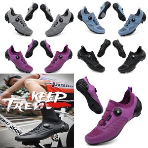 Designer Cyclaling Chaussures Hommes Sports Dirt Road Bike Chaussures Plat Spdaeed Cyclisme Baskets Appartements Mosauntain Vélo Chaussures SPD Crampons Chaussures 36-47 GAI