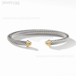 Designer David Yumans Yurma Jewelry Gold Dome Twisted Cord Bracelet Petite pièce à main