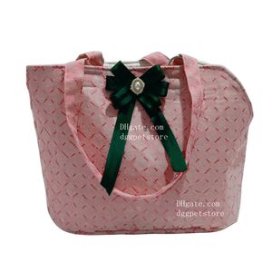 Sac de transport pour chien de créateur avec motif de lettre classique, sac fourre-tout robuste pour chat, sac à main végétalien pour chien, sac de transport pour chat, porte-chien pour petits chiens, fourre-tout pour animaux de moins de 8 kg, rose C29