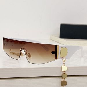 Designer Eco Eyewear Gafas de sol blancas para mujer Verano 4429 Estilo de moda Gafas de sol sin marco Gafas De Sol UV400 Lens Show Glass