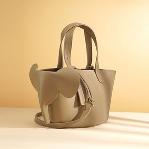 Bolso de hombro de elefante de diseñador para mujer, bandolera de cuero PU de lujo, bolsos y monederos de marca, bolsos de mano de gran capacidad para mujer