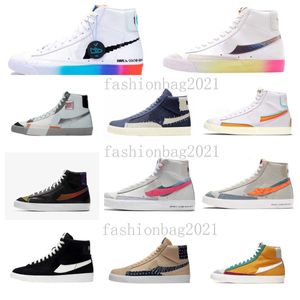 Designer Fashion Classic Blazerness Chaussures masculines Femmes Vintage Chaussures de course High Top Plateforme Sneakers Casual Lumin Lumin Laser Chaussures Laser Trainer Sports Basketball Chaussures