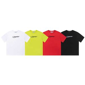 Diseñador de ropa de moda Camisetas Camiseta Trapstar Marca de moda popular Fantasma Impresión de letras Moda de verano Hombres sueltos Cuello redondo simple Camiseta de manga corta