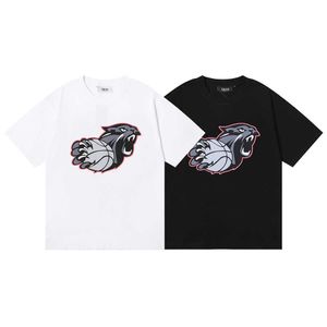 Designer Fashion Clothing Tees Tshirt Trapstar Leopard Jouant au basket-ball Imprimer Petite marque de mode Été Nouveau T-shirt à manches courtes pour hommes à vendre