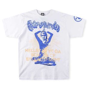 Diseñador Moda Ropa Camisetas Camisetas High Street Trend Hellstar Studios Yoga Big Ins Camiseta de manga corta para hombres y mujeres Rock Hip hop