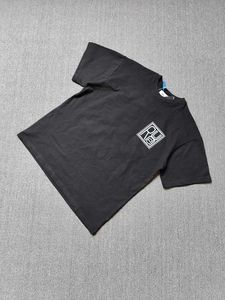 Diseñador de ropa de moda Camisetas Camisetas High Street Trend Marca Rhude American Seal Printing Versátil Loose Vintage Camiseta de manga corta Tops Algodón Streetwear