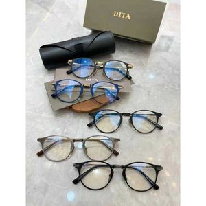 Diseñador de moda Dita 8A Gafas de sol tienda en línea gafas DITA Zhiming DRX2078 marco redondo manual titanio Shawn Yue tiene logotipo