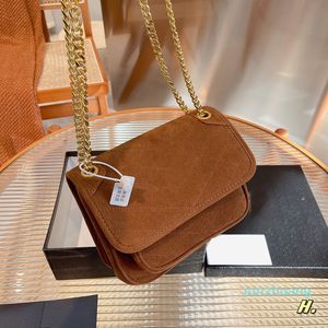 Designer- Fashion Velvet Bags Mini Flap Multi Pochette Gold / Aged Hardware Chain Cross Body Shoulder Grande capacité Purse Sacs à main 22 * 7 * 17CM
